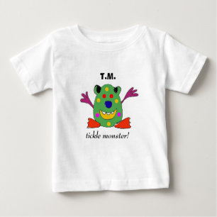 T-shirt Pour Bébé Équipement de bébé de monstre de chatouillement