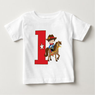 T-shirt Pour Bébé Ęr anniversaire de cowboy