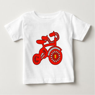 T-shirt Pour Bébé Ęr anniversaire de tricycle rouge