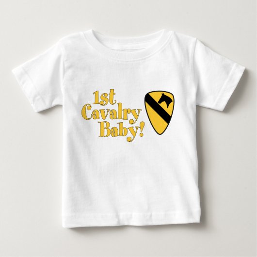 T-shirt Pour Bébé ęr Bébé de cavalerie ! (Devant)