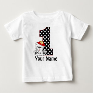 T-shirt Pour Bébé ęr Chemise personnalisée par Dalmate de pompier