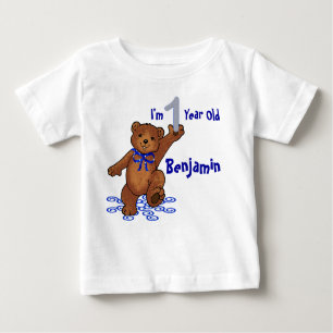 T-shirt Pour Bébé ęr Ours de nounours d'anniversaire