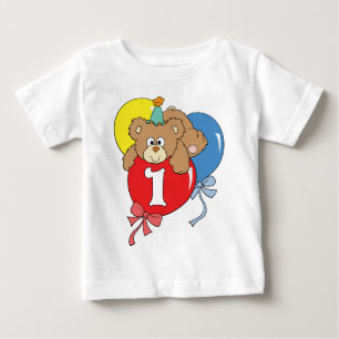 T-shirt Pour Bébé ęr Ours de nounours d'anniversaire (2)