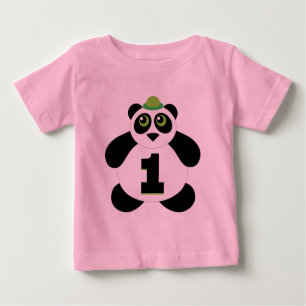 T-shirt Pour Bébé ęr Panda mignon d'anniversaire