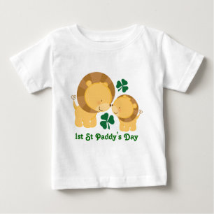 T-shirt Pour Bébé ęr Pièce en t irlandaise de shamrock de lion de