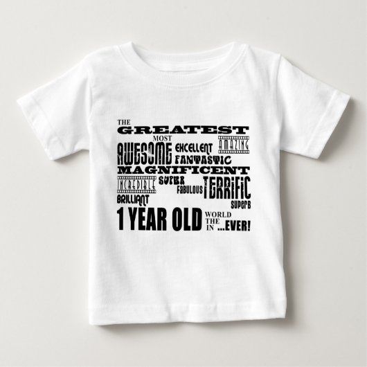 T-shirt Pour Bébé Ęrs anniversaires modernes frais : Plus grand de 1 (Devant)