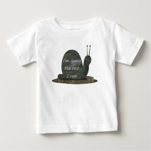 T-shirt Pour Bébé Escargot Je fais de mon mieux