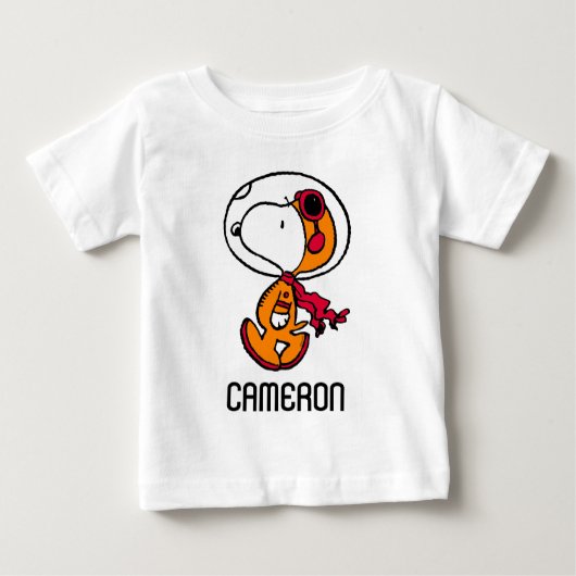 T-shirt Pour Bébé ESPACE | Astronaute de Snoopy (Devant)