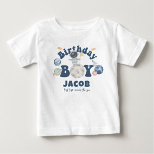 T-shirt Pour Bébé Espace extra-atmosphérique Premier voyage autour d