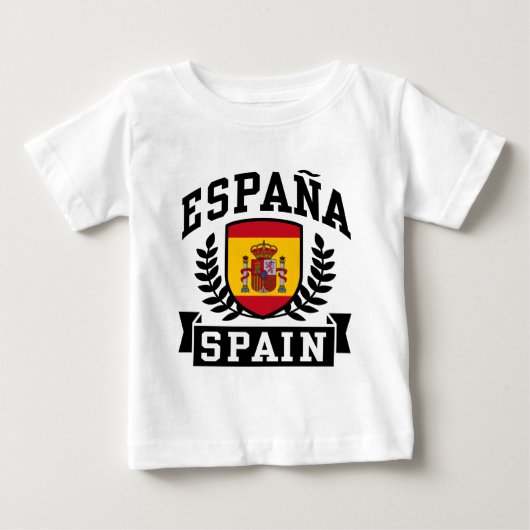 T-shirt Pour Bébé Espagne (Devant)