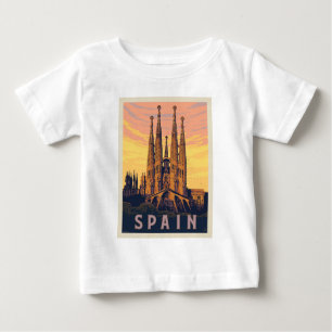 T-shirt Pour Bébé Espagne Familia Sagrada