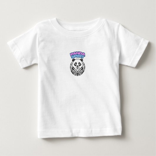 T-shirt Pour Bébé Esprit de Panda (Devant)