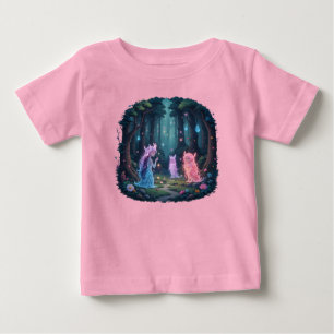 T-shirt Pour Bébé Esprits de la Forêt Enchantée Cottagecore Magique