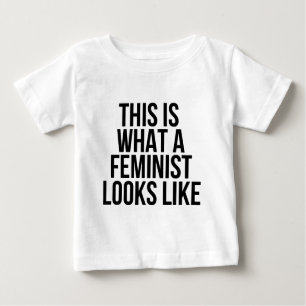 T-shirt Pour Bébé Est c'à ce qu'un féministe ressemble - le