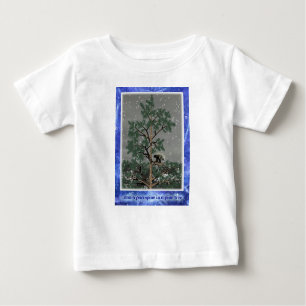T-shirt Pour Bébé Et Une Porcupine Dans Un Pin Tree