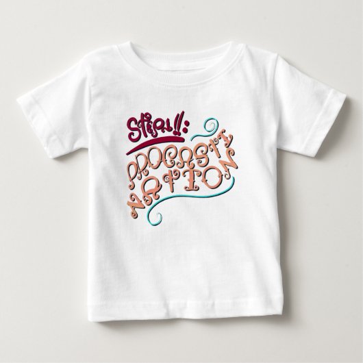 T-shirt Pour Bébé Étape 1 : Procrastination (Devant)