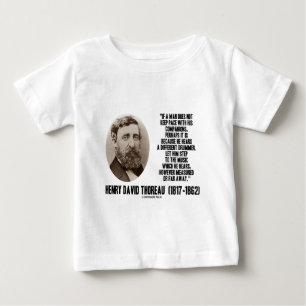 T-shirt Pour Bébé Étape différente de batteur de Thoreau en musiqu