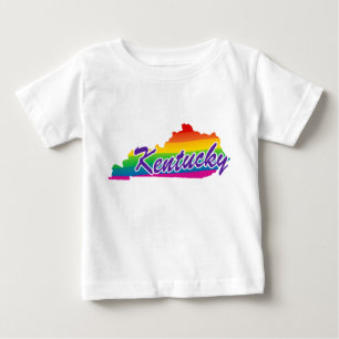 T-shirt Pour Bébé État Arc-En-Ciel Du Kentucky