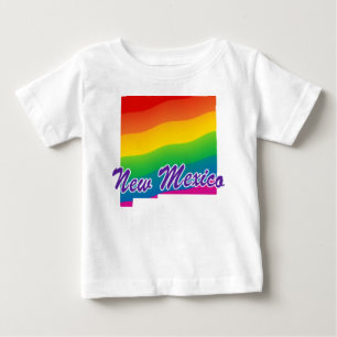 T-shirt Pour Bébé État Arc En Ciel Du Nouveau-Mexique