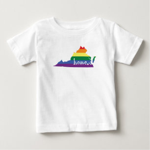 T-shirt Pour Bébé État Gay pride Virginie