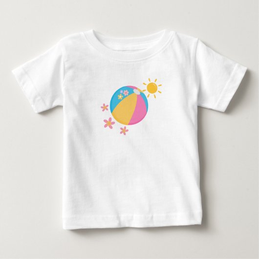 T-shirt Pour Bébé Été ensoleillé (Devant)