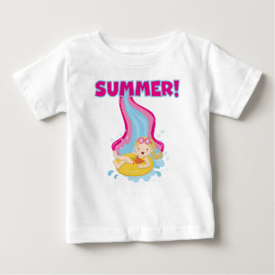 T-shirt Pour Bébé Été Fille blonde