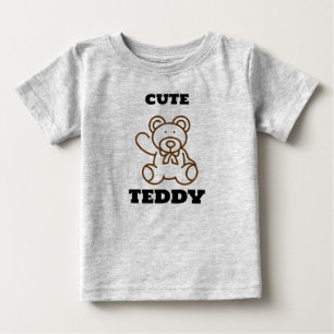 T-shirt Pour Bébé Été Mignonne Ours Teddy Enfants