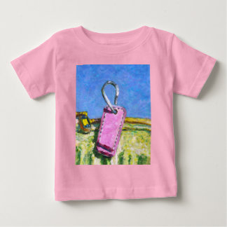 T-shirt Pour Bébé Étiquette Rose
