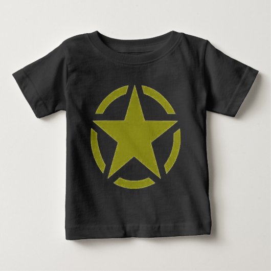 T-shirt Pour Bébé étoile armée (Devant)