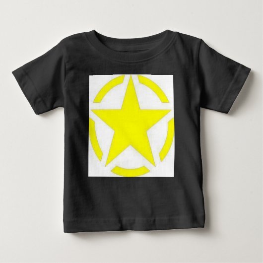 T-shirt Pour Bébé étoile armée (Devant)