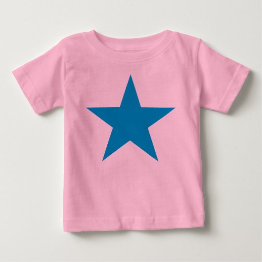 T-shirt Pour Bébé Étoile bleue (Devant)