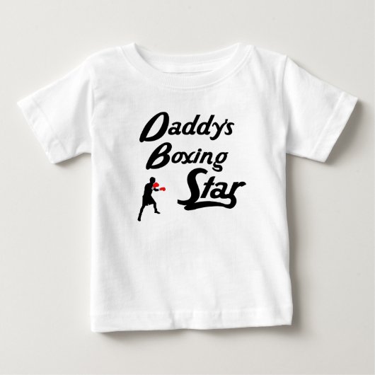 T-shirt Pour Bébé Étoile de boxe de papa (Devant)