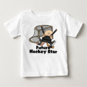 T-shirt Pour Bébé Étoile de hockey (Devant)