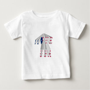 T-shirt Pour Bébé Étoile : Graphic I Love USA Design