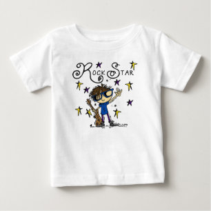 T-shirt Pour Bébé Étoile rock Brunette