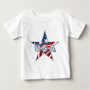 T-shirt Pour Bébé Étoile USA
