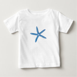 T-shirt Pour Bébé Étoiles de mer bleues