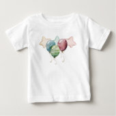 T-shirt Pour Bébé Étoiles et ballons (Devant)