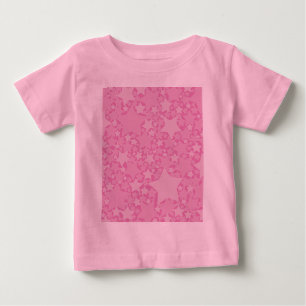 T-shirt Pour Bébé Étoiles, Étoiles, Étoiles - Rose