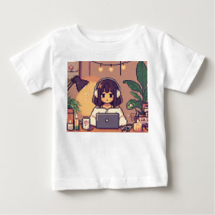 T-shirt Pour Bébé Étude de la connexion sans fil