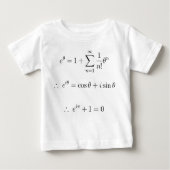 T-shirt Pour Bébé Euler a expliqué : addition (Devant)