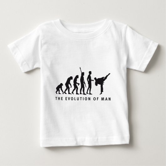 T-shirt Pour Bébé évolution martial sortes (Devant)
