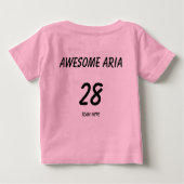 T-shirt Pour Bébé Exagération d'équipe (bébé/todler impressionnants (Dos)