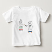 T-shirt Pour Bébé Examen de la vue (optométriste) (Devant)