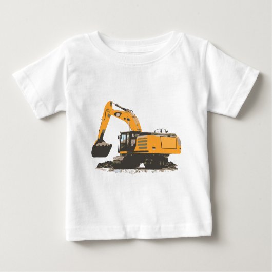 T-shirt Pour Bébé Excavatrice énorme de saleté (Devant)