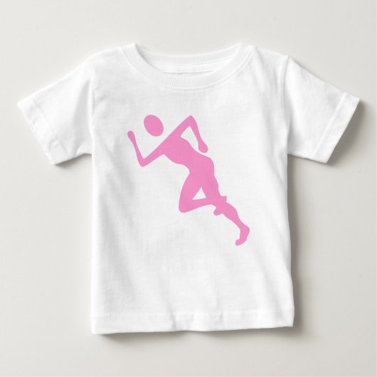 T-shirt Pour Bébé Exécution - rose (Devant)