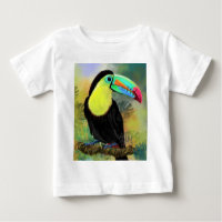 Exotique Tropical Toco Toucan Bird - Peinture Mign