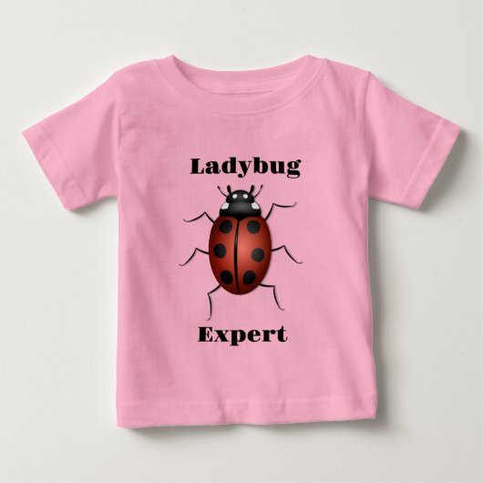 T-shirt Pour Bébé Expert Ladybug (Devant)
