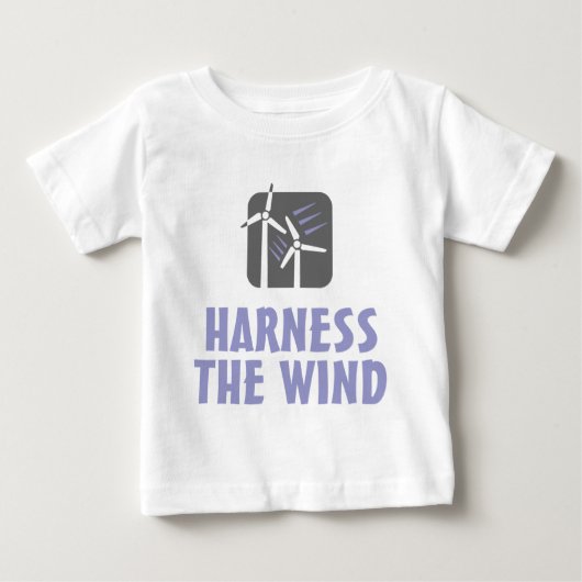 T-shirt Pour Bébé Exploiter le vent (3) (Devant)