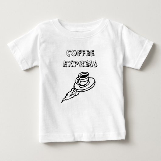 T-shirt Pour Bébé Express café (Devant)